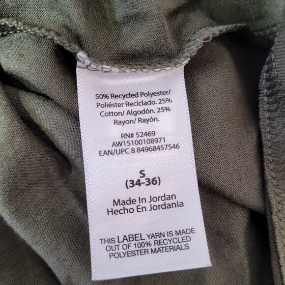 Athletic Works Men's Short Sleeve Smoky Olive Tri-Blend Tee Small (34-36) - Picture 6 of 6